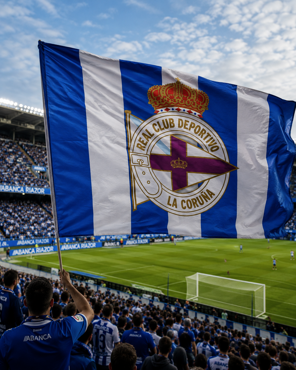 ESCUDO DEPOR AZUL Y BLANCO